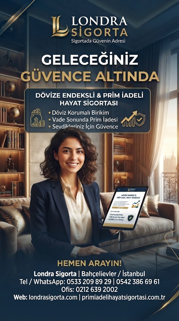 İstanbul prim iadeli hayat sigortası 2026 dövize endeksli hayat güvencesi Londra Sigorta